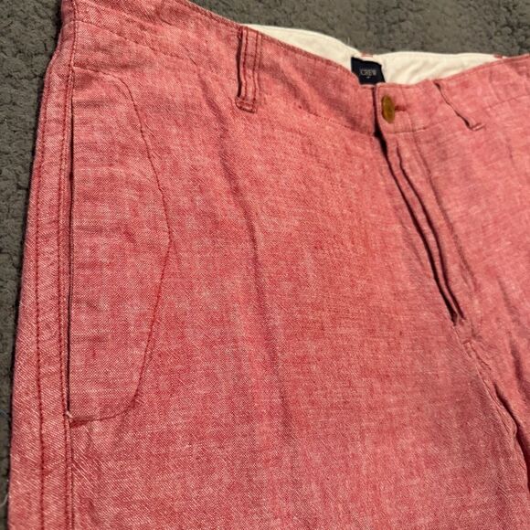 J Crew Men’s Linen Blend Shorts Size 32 - Picture 2 of 7